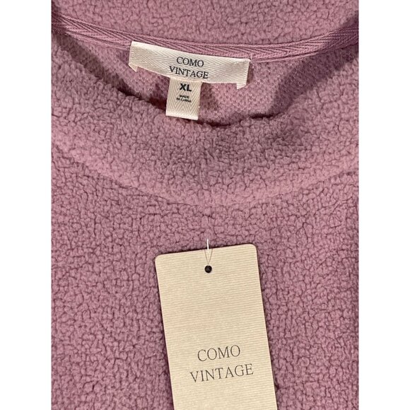 Como Vintage Womens XL Pink Fleece soft Sweatshirt with Snowflake Design - Picture 7 of 8